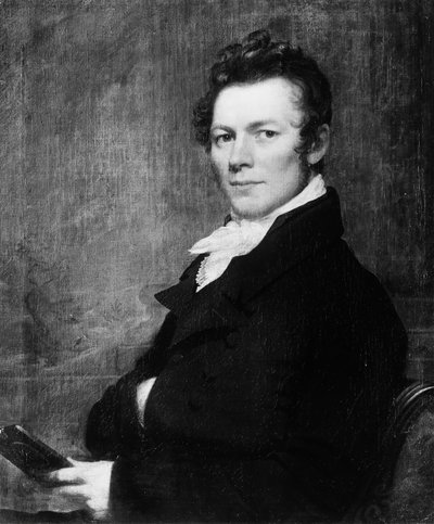 Porträtt av en man, ca. 1820. av Samuel Lovett Waldo