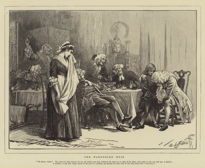 Den vandrande arvtagaren av Samuel Luke Fildes