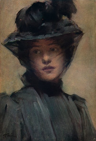 Den svarta slöjan, c1800-talet av Samuel Melton Fisher