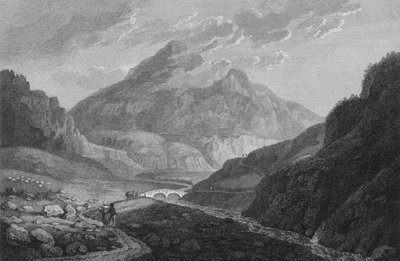 "En utsikt över Ben Eim", 1813 av Samuel Middiman