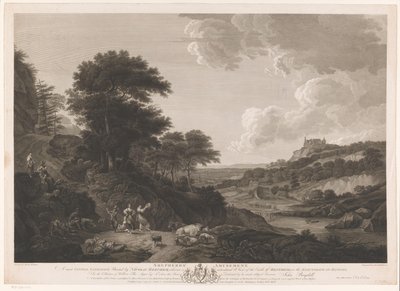 Landskap med dansande herdar Shephard