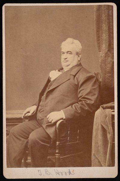 Porträtt av Dr T.B. Hood, mellan 1876 och 1880. av Samuel Montague Fassett