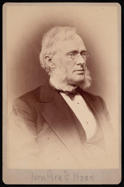 Porträtt av George Frisbie Hoar 1826-1904, mellan 1876 och 1880. av Samuel Montague Fassett