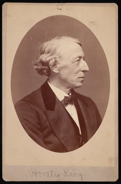 Porträtt av Horatio King 1811-1897, mellan 1876 och 1880. av Samuel Montague Fassett