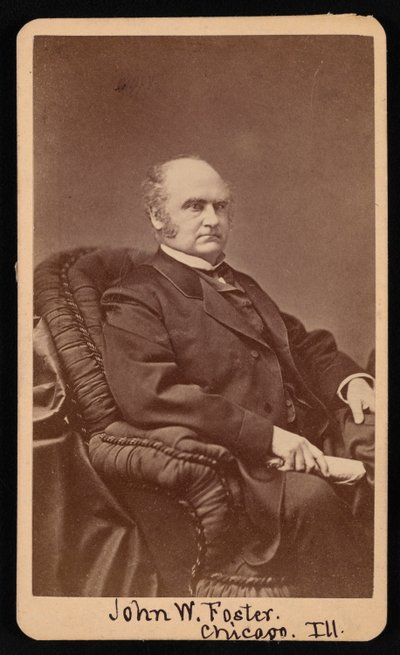Porträtt av John Wells Foster 1815-1873, mellan 1872 och 1873. av Samuel Montague Fassett
