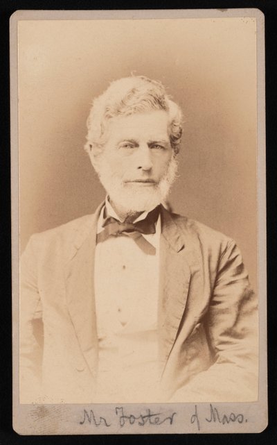 Porträtt av Mr. Foster av Massachusetts, mellan 1876 och 1880. av Samuel Montague Fassett