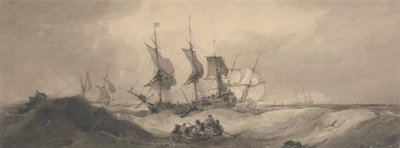 Frakt på en stormig dag av Samuel Owen