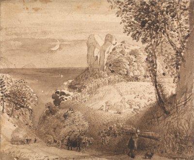 En pastoral scen av Samuel Palmer
