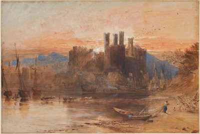 Caernarvon Castle, norra Wales av Samuel Palmer