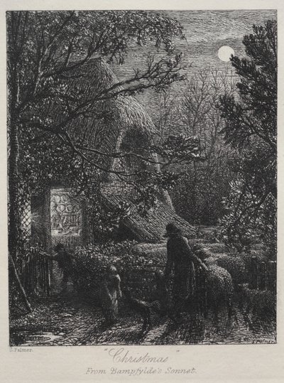 Jul (fälla det sista fåret) av Samuel Palmer