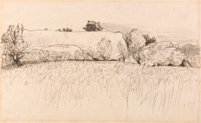Majsfält med lada, Shoreham av Samuel Palmer