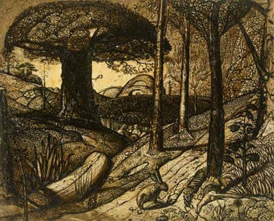 Tidig morgon, 1825 av Samuel Palmer
