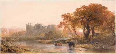Kväll i Italien – den öde villan av Samuel Palmer