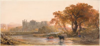 Kväll i Italien – den öde villan av Samuel Palmer