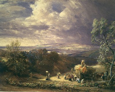 Skörd (gouache) av Samuel Palmer