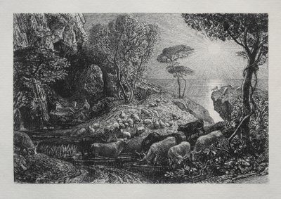 Moeris och Galatea av Samuel Palmer