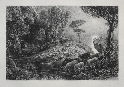 Moeris och Galatea, 1883. av Samuel Palmer