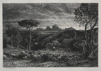 Öppna vecket, 1880. av Samuel Palmer