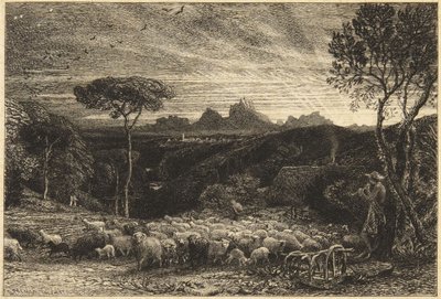 ”Öppnandet av fållan” eller ”Tidig morgon” av Samuel Palmer