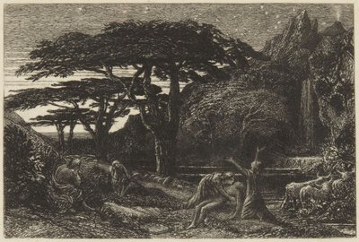 Cypresslunden av Samuel Palmer