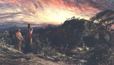 The Dawn of Life (akvarell och gouache) av Samuel Palmer