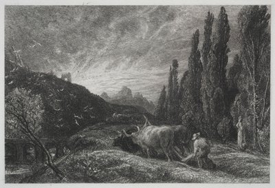 The Early Plowman, före 1861. av Samuel Palmer