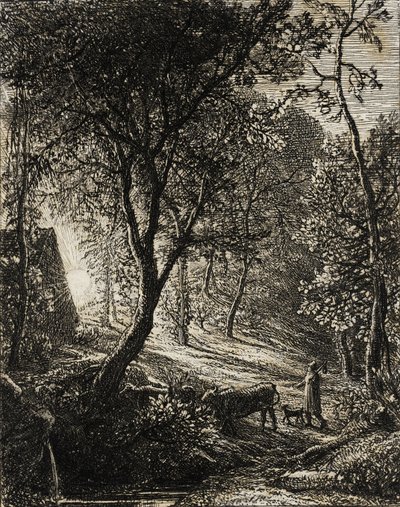 Boskapsskötarens stuga av Samuel Palmer