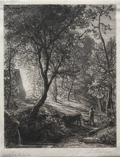 Herdsmans Cottage, 1850. av Samuel Palmer