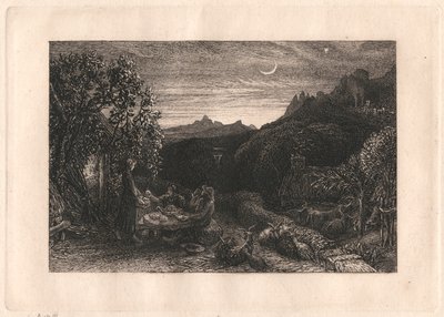 The Homeward Star av Samuel Palmer