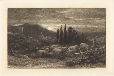 Den stigande månen av Samuel Palmer