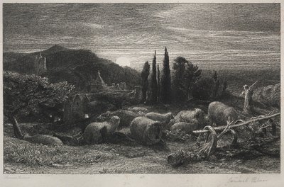 Den stigande månen av Samuel Palmer