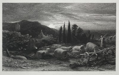Den stigande månen av Samuel Palmer