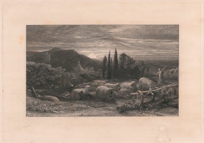 Den stigande månen av Samuel Palmer