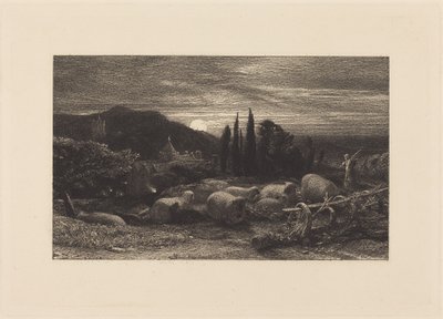 Den uppgående månen, eller En engelsk pastoral av Samuel Palmer