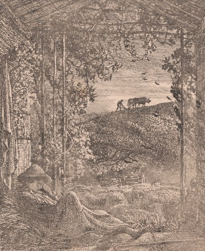 Den sovande herden av Samuel Palmer