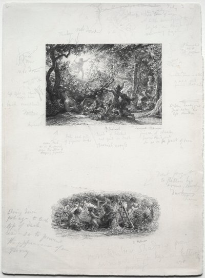 Vinrankan, 1852. av Samuel Palmer