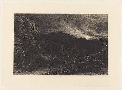 Den trötta plogmannen av Samuel Palmer