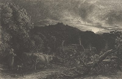 The Weary Ploughman, eller The Herdsman, eller Tardus Bubulcus, började i av Samuel Palmer