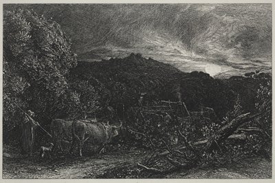 Den trötte plöjaren av Samuel Palmer