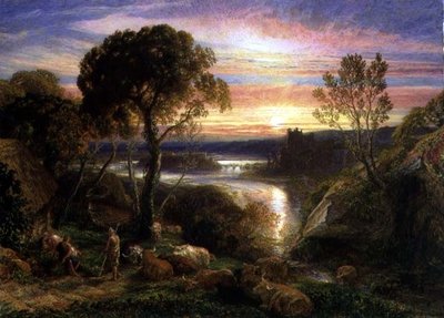 Tityrus återställd till sitt arv, 1877 av Samuel Palmer