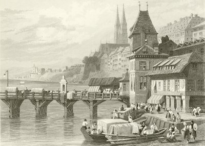 Basel, vid Rhen av Samuel Prout