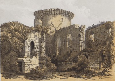Bothwell Castle (chromolitho) av Samuel Prout