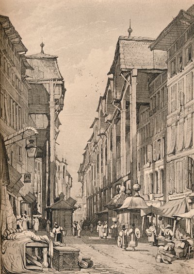 Genève, c1830 1915 av Samuel Prout