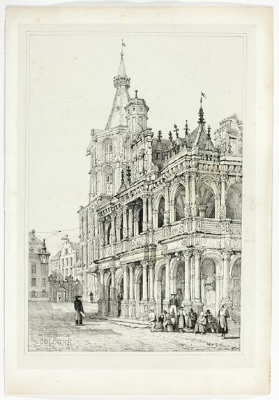 Hotel de Ville, Köln av Samuel Prout