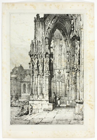 Regensburgs katedral av Samuel Prout