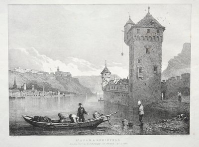 St. Goar och Rheinfels av Samuel Prout