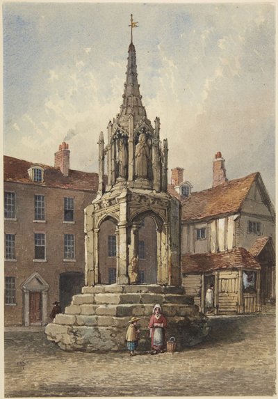 Korset i Leighton, Bedfordshire av Samuel Prout