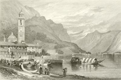 Comosjön, Italien av Samuel Prout