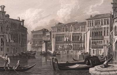 Vy från Canal Grande (Canal Grande) av Ca
