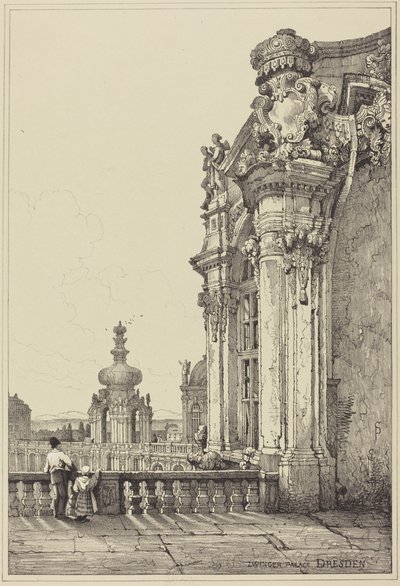 Zwingerpalatset, Dresden av Samuel Prout